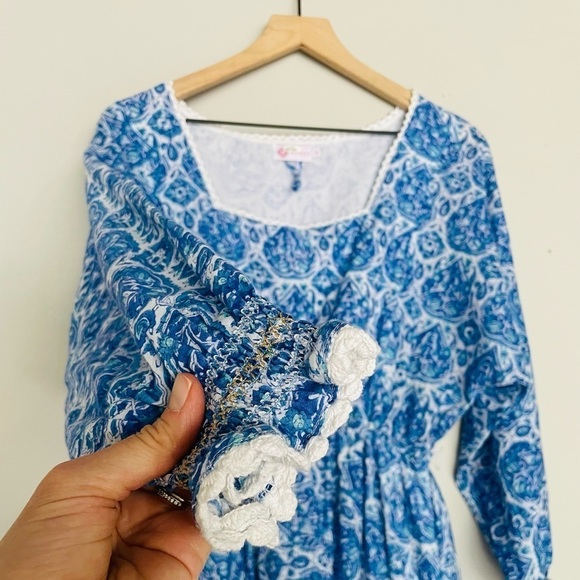 Buggy Assisi Dress in Nettie Greek Blue - Picture 5 of 15